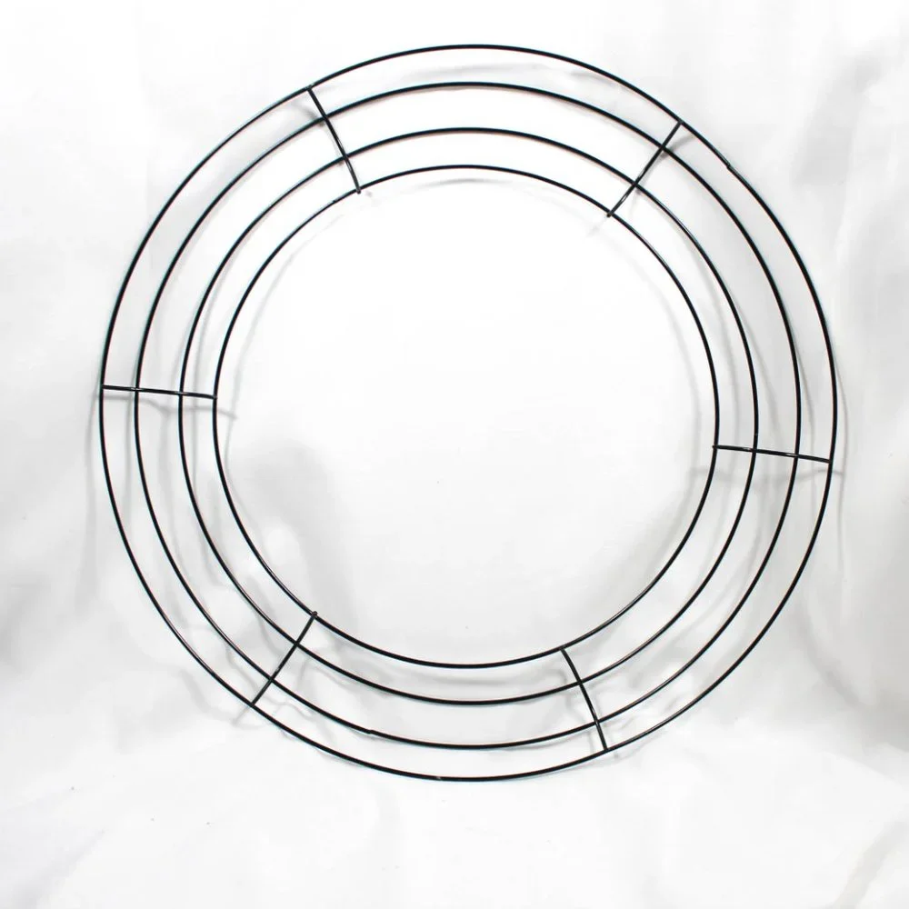 Wire Wreath Frame Crafts DIY 14 Inch Green Floral Wreath